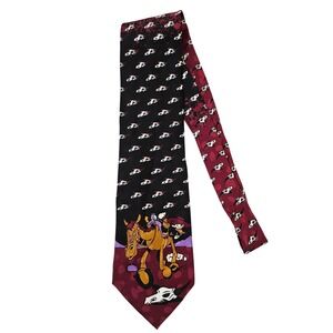 Vintage‎ Mickey Unlimited Donald Duck Western with Skull Disney Neck Tie